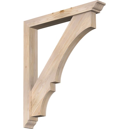 Ekena Millwork Balboa Traditional Smooth Bracket w/ Offset Brace, Douglas Fir, 5 1/2"W x 42"D x 48"H BKT0604X42X48BOA01SDF